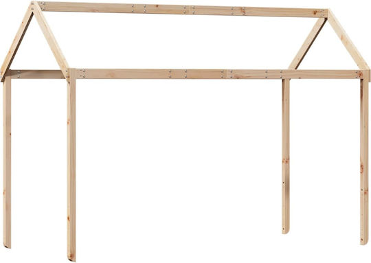 Bettgestell Bett Braun 207x80.5x151.5cm