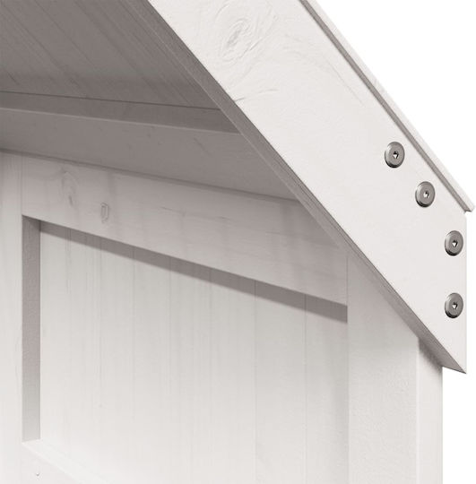 Bettgestell Bett Weiß 99x60x139.5cm