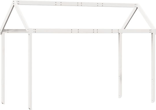 Bettgestell Bett Weiß 217x85.5x154cm