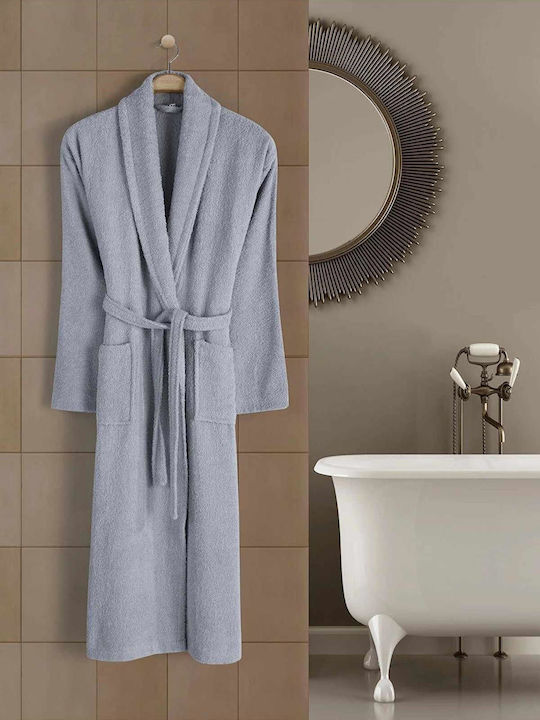 Linea Home Collar Bathrobe Grey