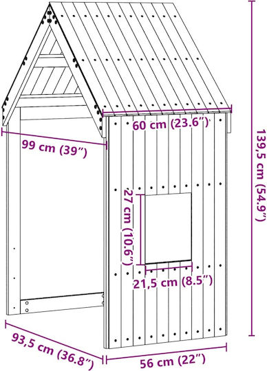 Bed Accessories Brown 99x60x139.5cm