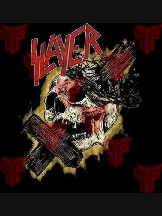 Ανδρικό Μπλουζάκι T-shirt Βαμβακερό Takeposition Slayer Μαύρο 320-7526b-02