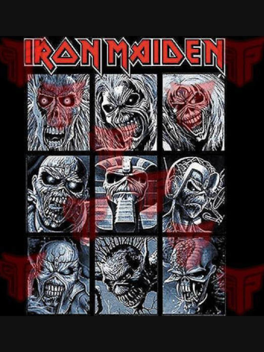 Ανδρικό Μπλουζάκι T-shirt Βαμβακερό Takeposition Iron Maiden Beast Μαύρο 320-7508b-02