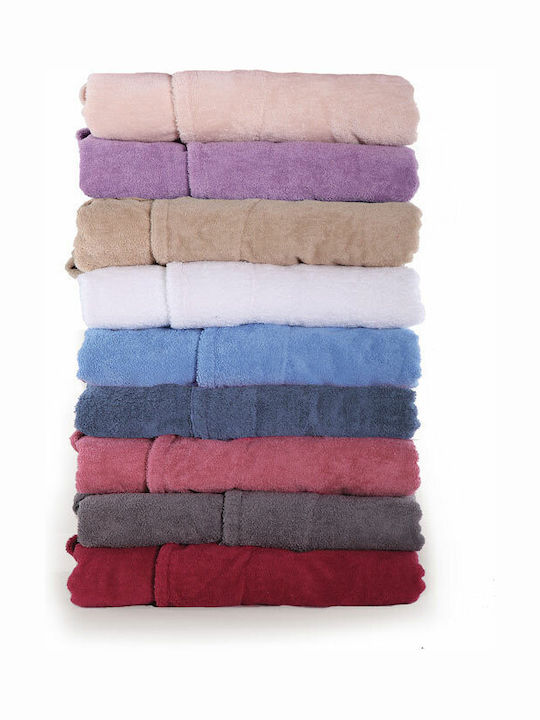 Nef-Nef Homeware Status Bathrobe with Collar 1113 Blue 010676