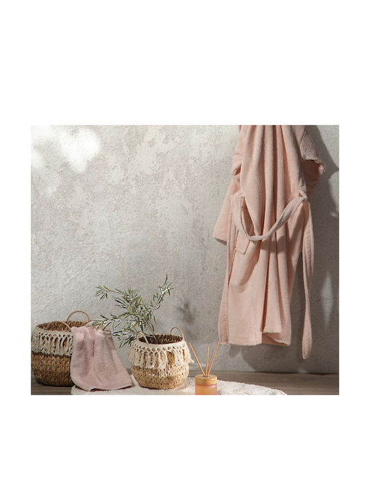 Nef-Nef Homeware Status Bathrobe with Collar Bordeaux 450gr/m² 010676