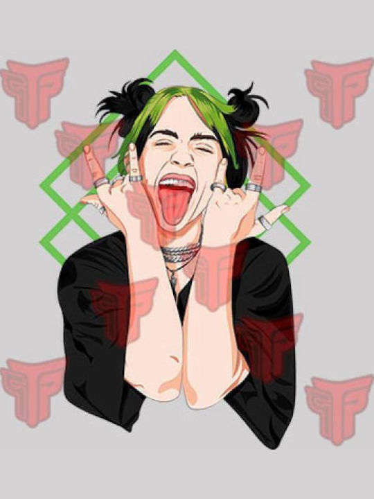 Ανδρικό Μπλουζάκι T-shirt Βαμβακερό Takeposition Billie Eilish Γαλάζιο 320-7555b-03 Ανδρικό Μπλουζάκι T-shirt Βαμβακερό Takeposition Billie Eilish Γαλάζιο 320-7555b-03