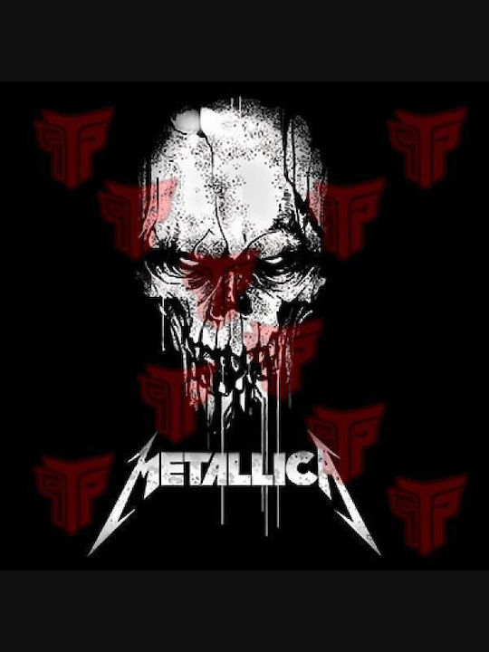 Tricou fără mâneci pentru bărbați cu logo-uri imprimate Muzică Metalică Takeposition Metallica Negru 330-7506b-02