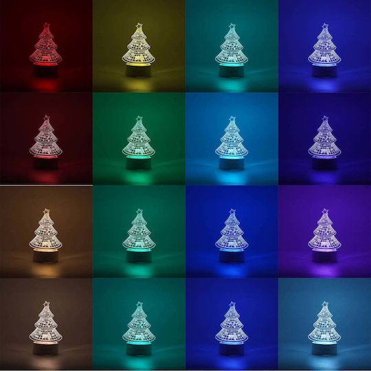 cu lumină LED Decorațiune de Crăciun Plastic Braduleț 21cm. Electrică