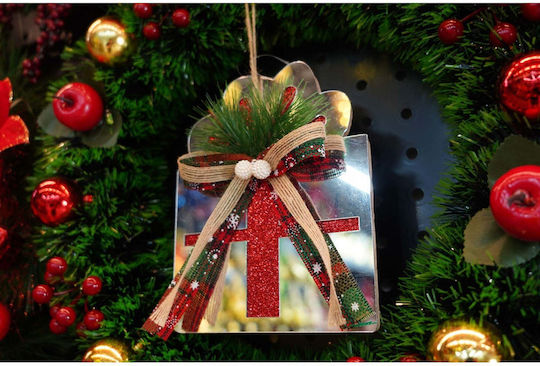 Hängendes Ornament Geschenk Weiß 15x14cm