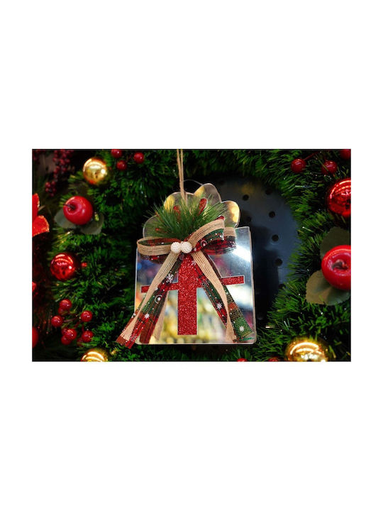 Ornament suspendat Cadou Alb 15x14buc
