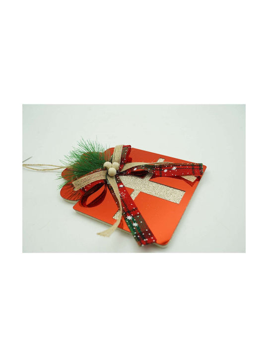 Στολίδι Δωράκι Κόκκινο 15x15cm