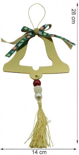 Ornament suspendat cu pantaloni evazati Aurie 28x14buc