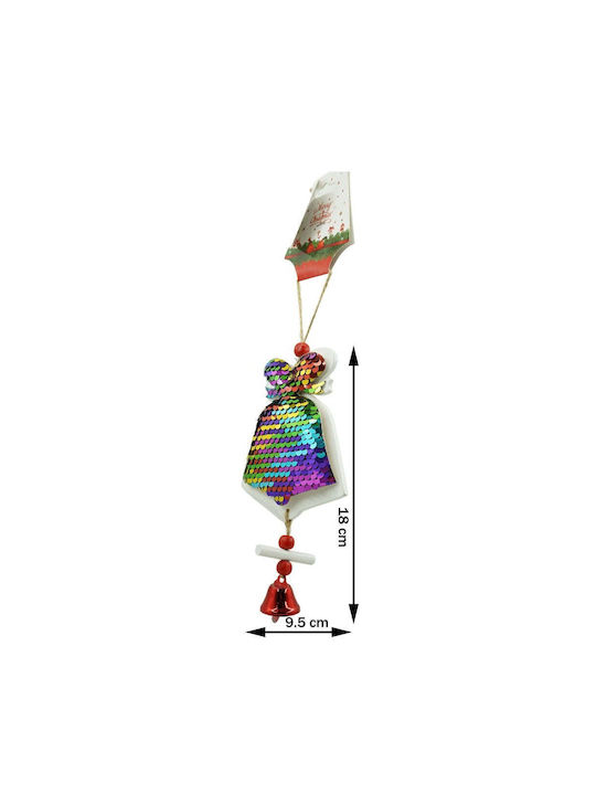 Ornament suspendat cu pantaloni evazati Din lemn Multicolor 9.5x18buc