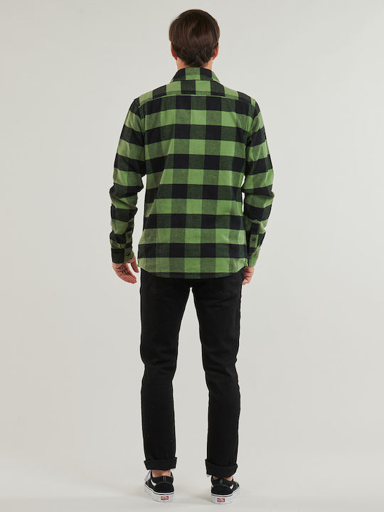 Dickies Sacramento Shirt Cămașă Bărbătească Cu mânecă lungă Verde pin