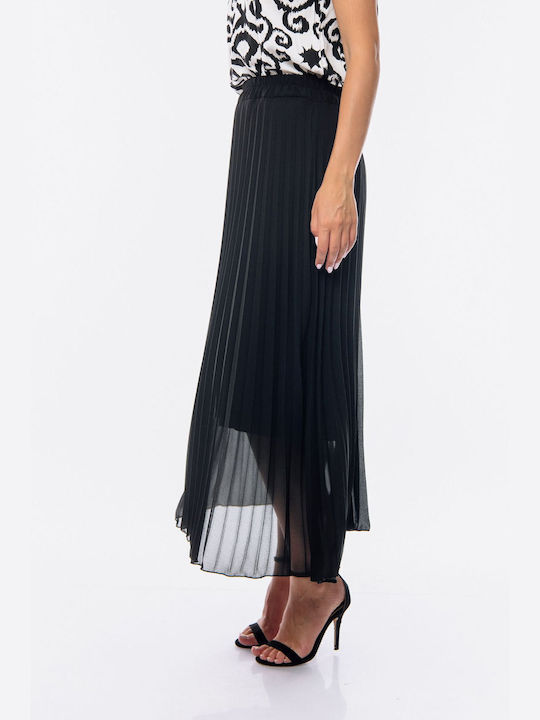 Dress Up Maxi Skirt in Black color