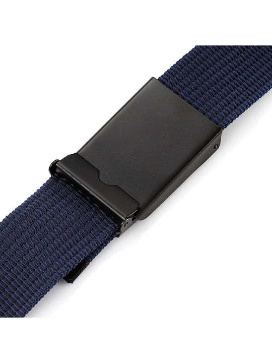 Curea Bărbați Din material textil Albastru marin