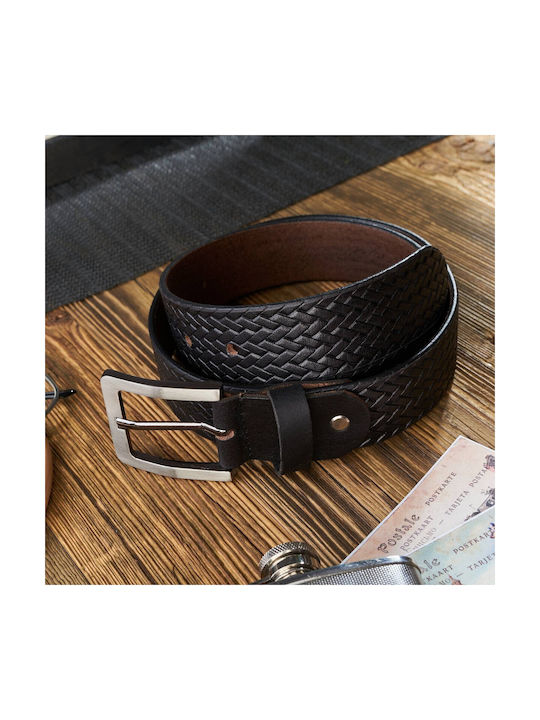 Men's Belt Leather Black