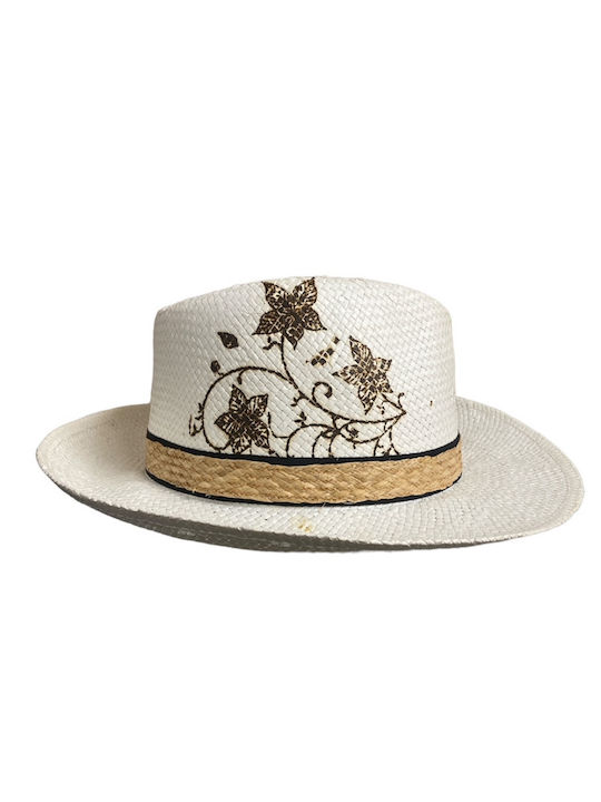 Hatpoint Wicker Women's Hat White