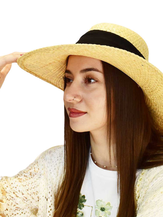 Hatpoint Γυναικείο Ψάθινο Καπέλο Μπεζ
