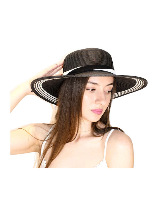 Hatpoint Wicker Women's Hat Black
