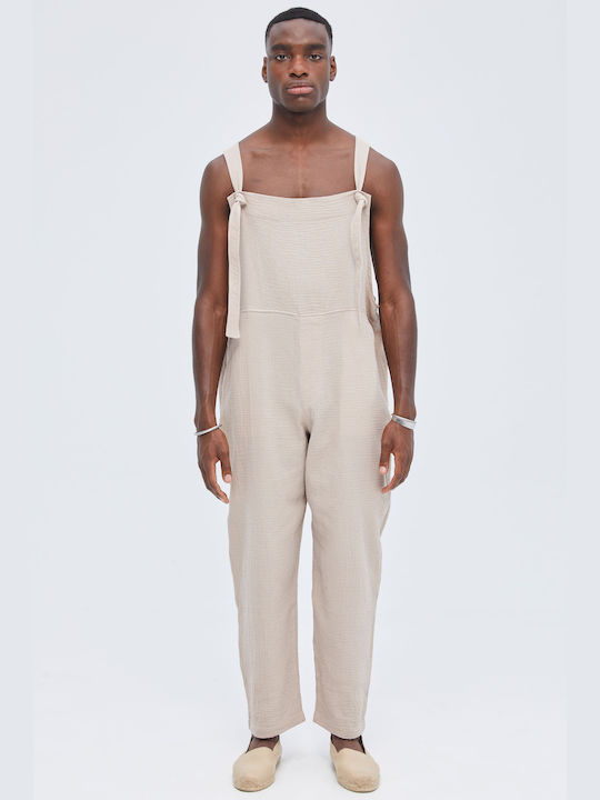 Aristoteli Bitsiani Men's Dungarees Sandy Beige