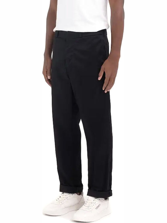 Trousers Chino Elastic in Regular Fit Black
