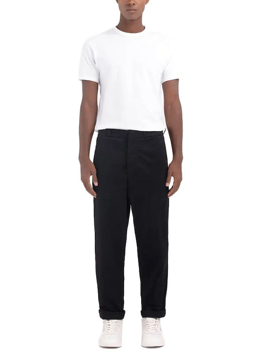 Trousers Chino Elastic in Regular Fit Black
