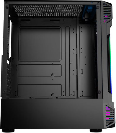 ProGaming Gaming Zerg Midi Tower Κουτί Υπολογιστή με Πλαϊνό Παράθυρο και ARGB Φωτισμό Μαύρο