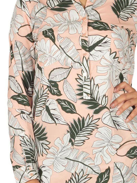 Women's Long Sleeve Shirt Coral