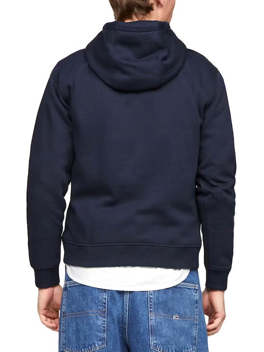 Tommy Hilfiger Flag Sweatshirt with Hood Blue