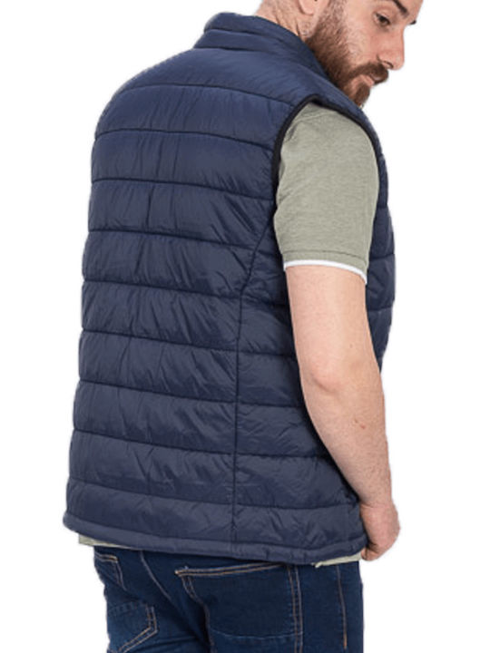 Double Αμάνικο Ανδρικό Μπουφάν Puffer Navy