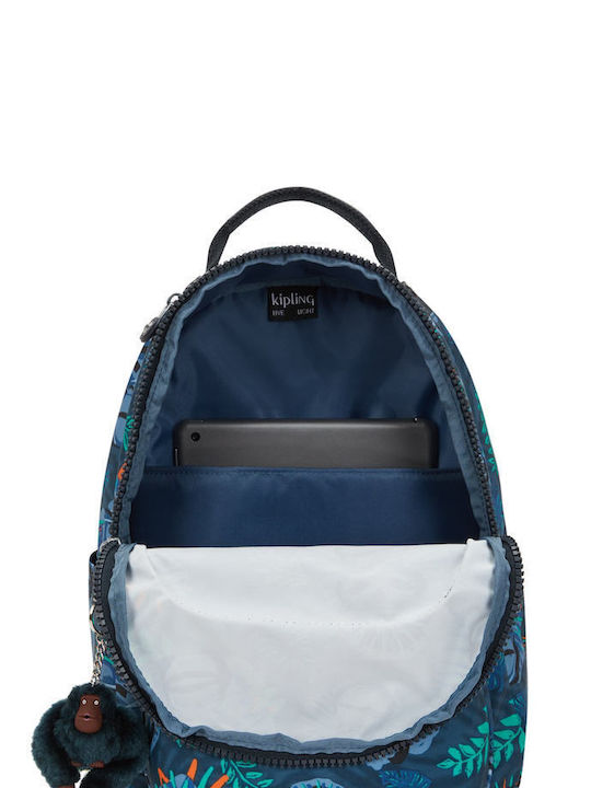 Kipling Seoul School Bag Backpack Junior High-High School Blue 14Liters