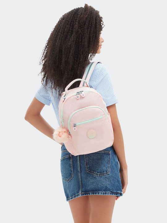 Kipling Seoul School Bag Backpack Junior High-High School Pink 14Liters