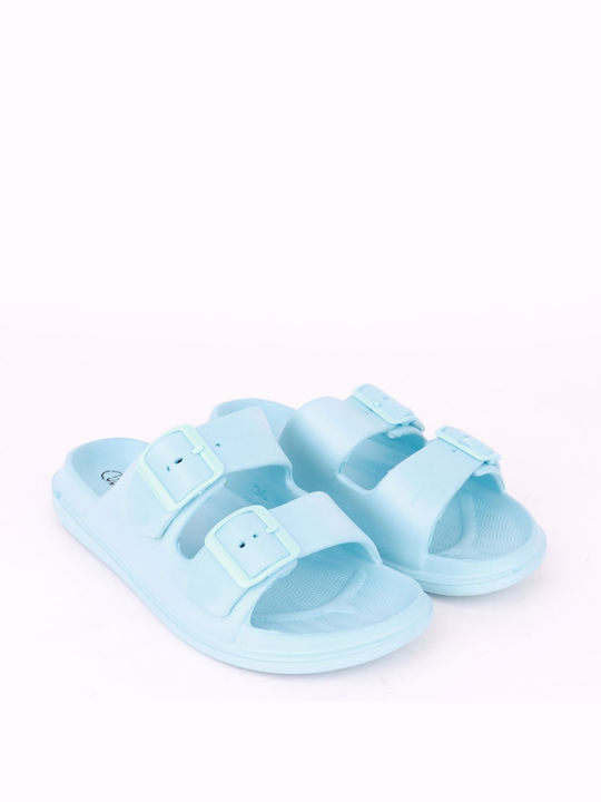 Cubanitas Women's Flip Flops Light Blue