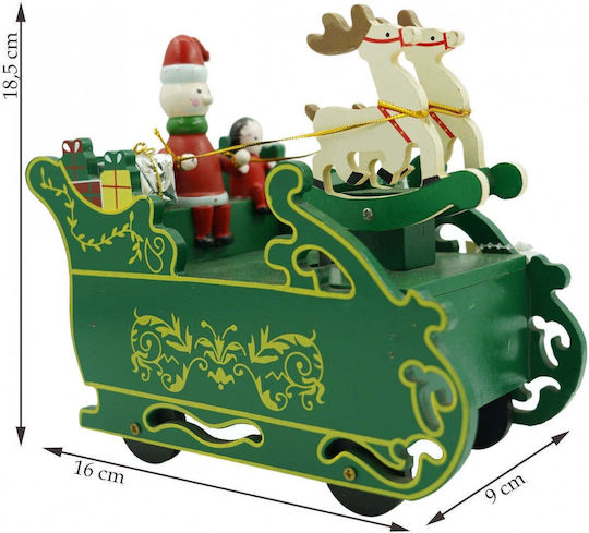 Weihnachtliche Holz Figur Höhe 18.5cm