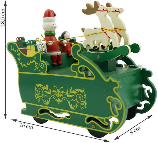 Weihnachtliche Holz Figur Höhe 18.5cm