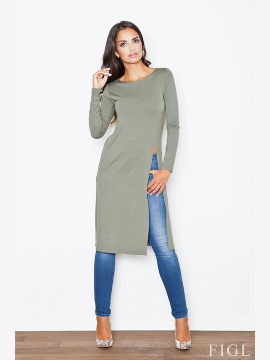 Figl Tunic Long Sleeve Gray