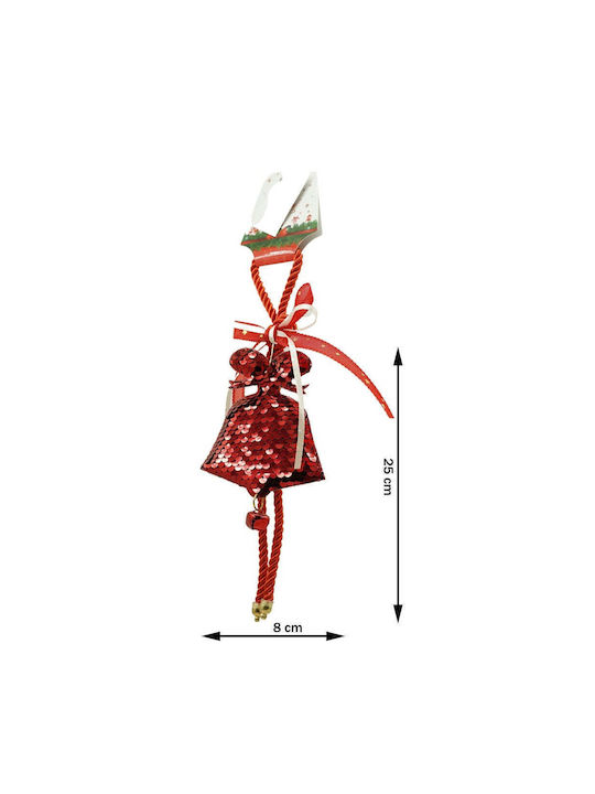 Ornament suspendat cu pantaloni evazati Din lemn Roșie 9.5x18buc