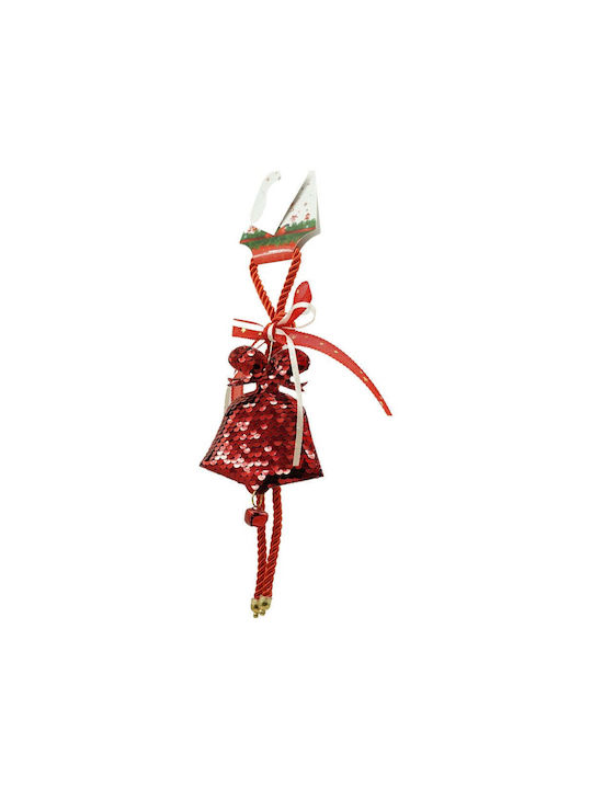 Ornament suspendat cu pantaloni evazati Din lemn Roșie 9.5x18buc