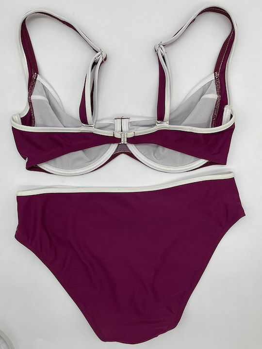 Bikini-Set Burgundisch