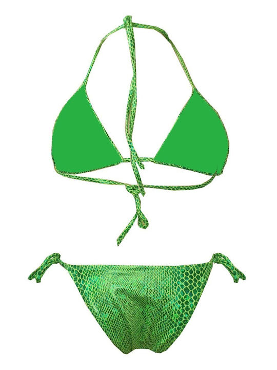 Set Bikini 3 Τεμαχίων Πράσινο