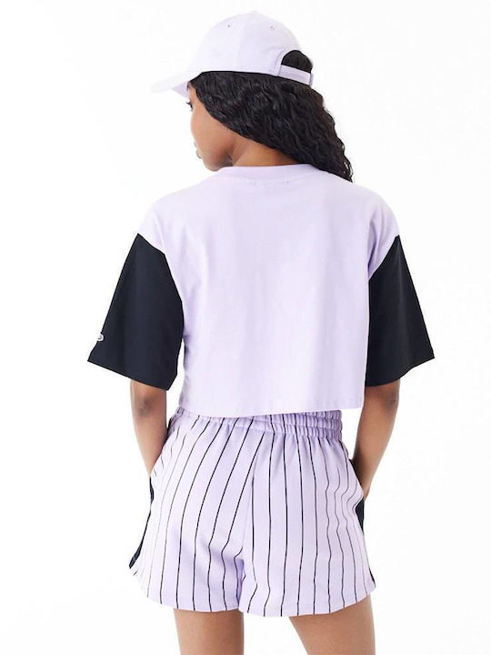 New Era Femeie Crop Tricou Purple