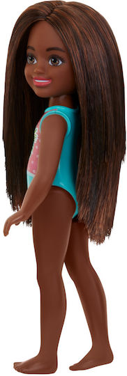 Barbie Beach Doll Chelsea Beach Doll with Dark Skin for 3+ years+ Years 15cm (Various Designs/Assortments of Designs) 1pc