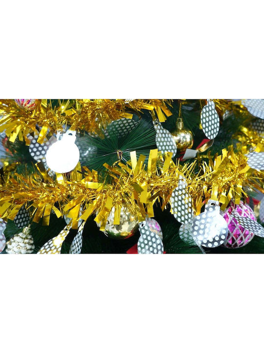 Crăciun Ghirlande Plastică Auriu 200x9cm 1buc