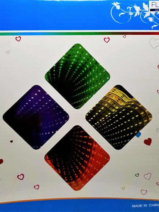 Luminat Decorativ Moș Crăciun Electrică Roșuς din Plastic
