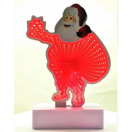 Leuchtender Dekorativer Weihnachtsmann Elektrisch Rot aus Kunststoff