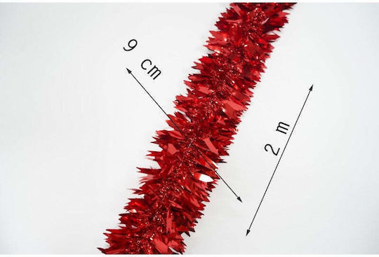 Christmas Garland Red 200x6.5cm 1pc