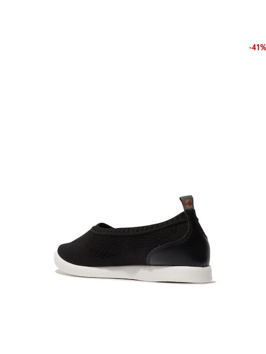 Softinos Material Slip-on-uri pentru femei Negru