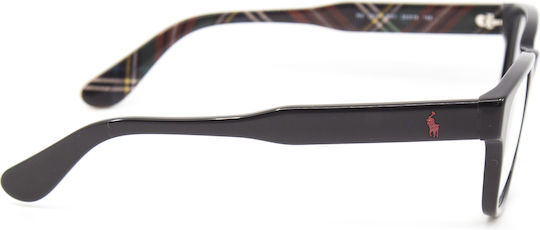 Ralph Lauren Plastic Eyeglass Frame Black PH 2214 5001