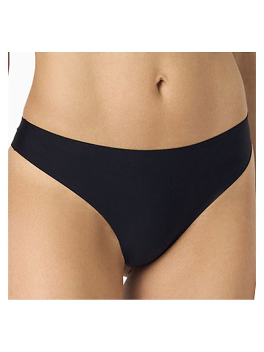 Versprechen nahtlose Damen-Slips 2 Stück Schwarz